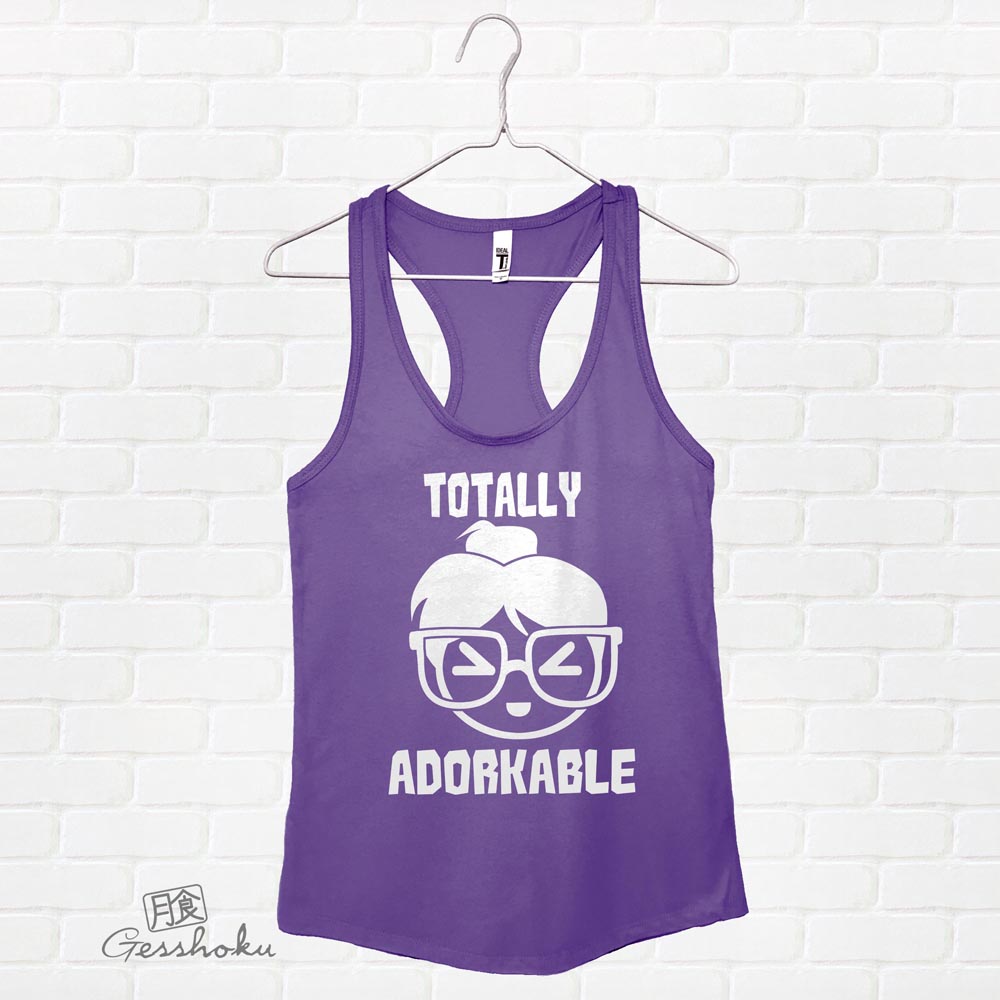 Totally Adorkable Flowy Tank Top - Purple