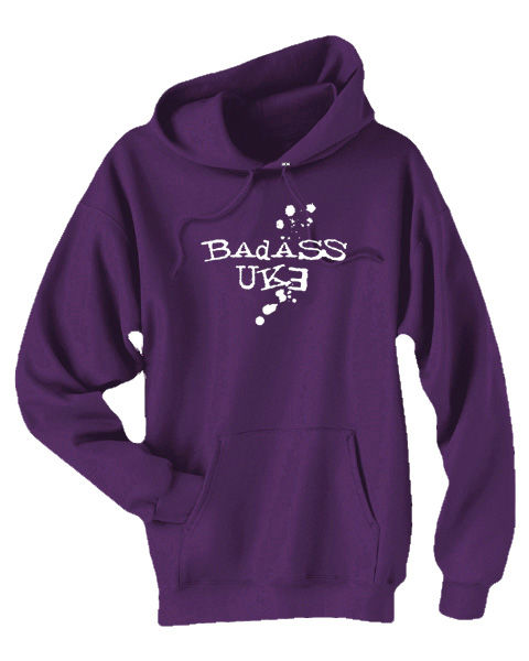 Badass Uke Pullover Hoodie - Purple
