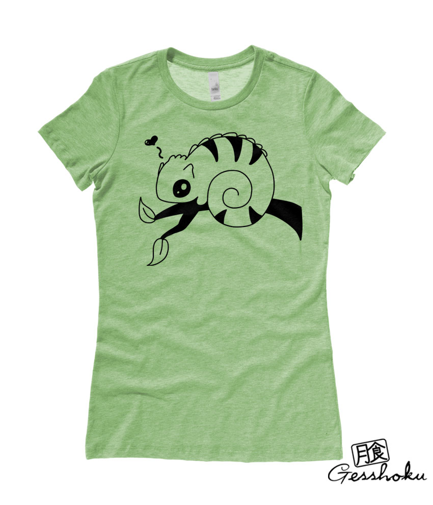 Chameleon in Love Ladies T-shirt - Heather Green