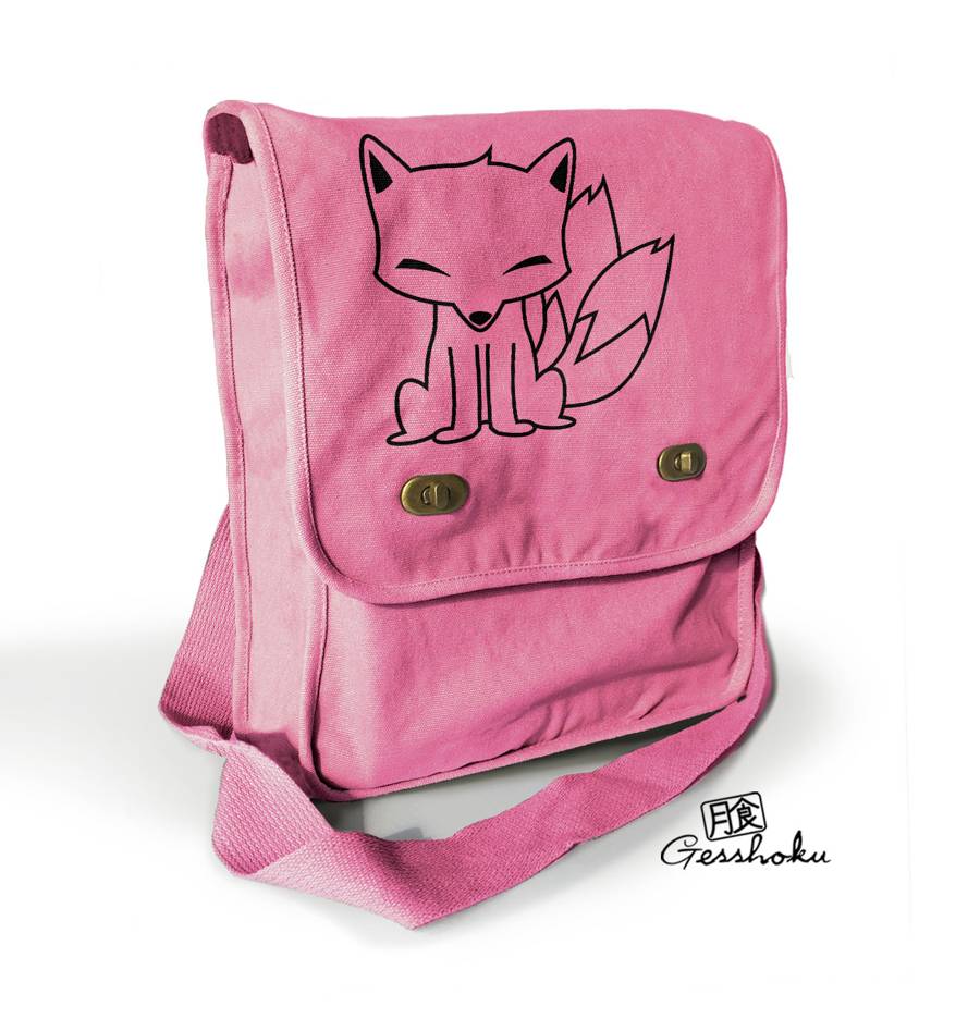Chibi Kitsune Field Bag - Pink