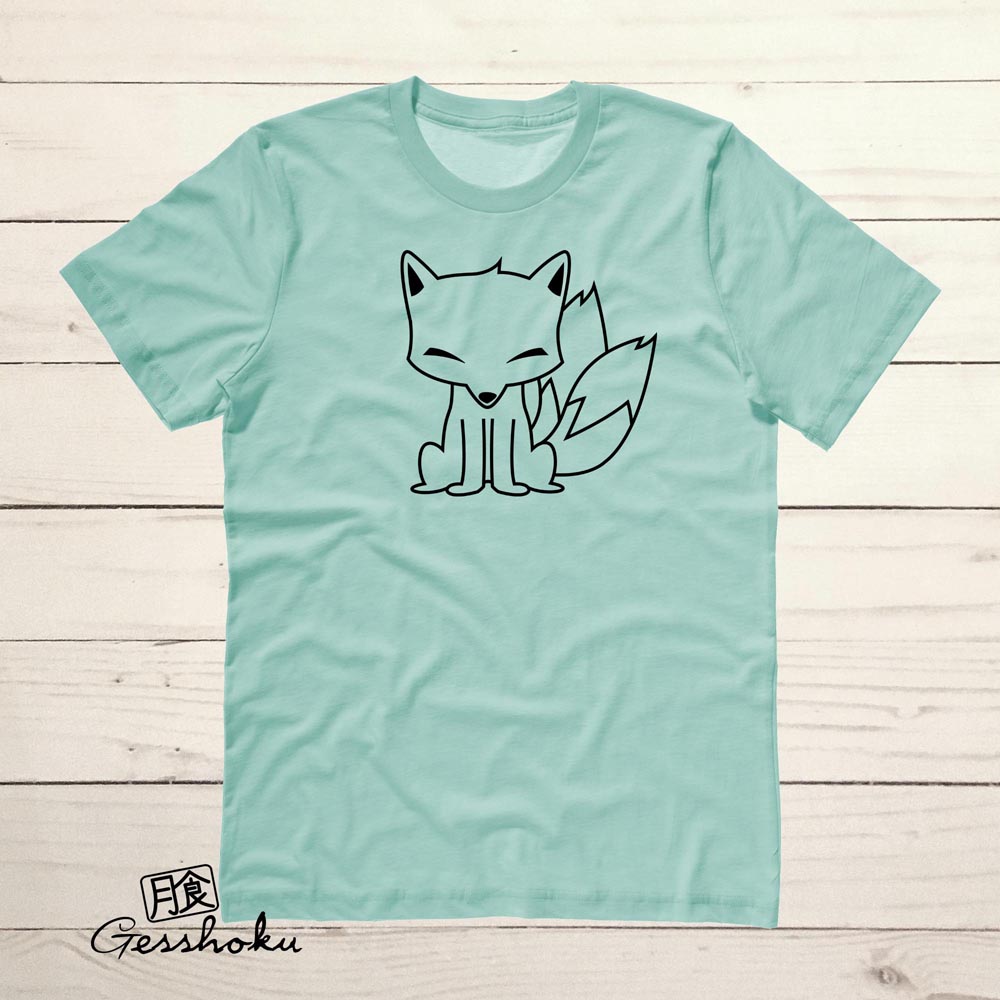 Chibi Kitsune T-shirt - Mint