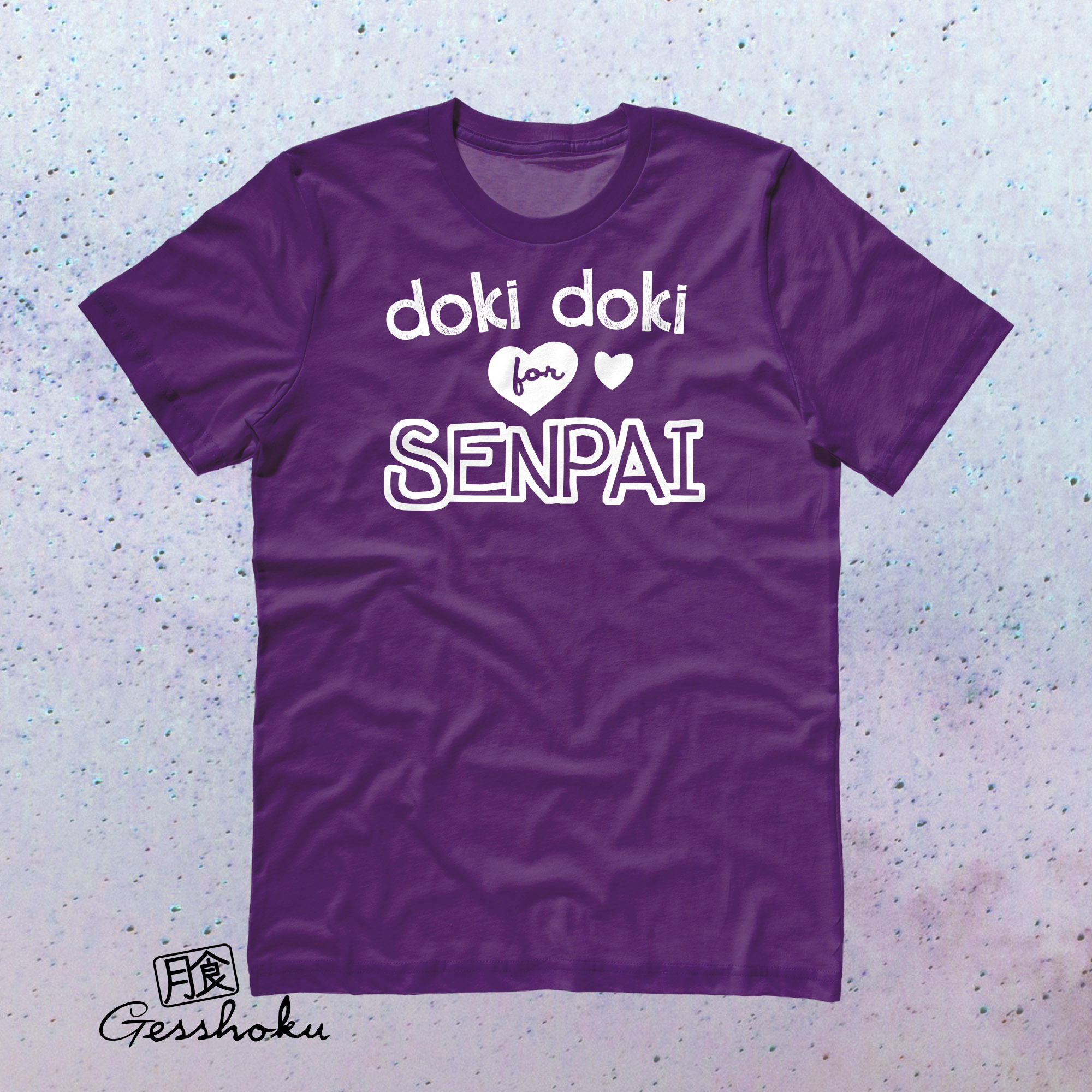 Doki Doki for Senpai T-shirt - Purple