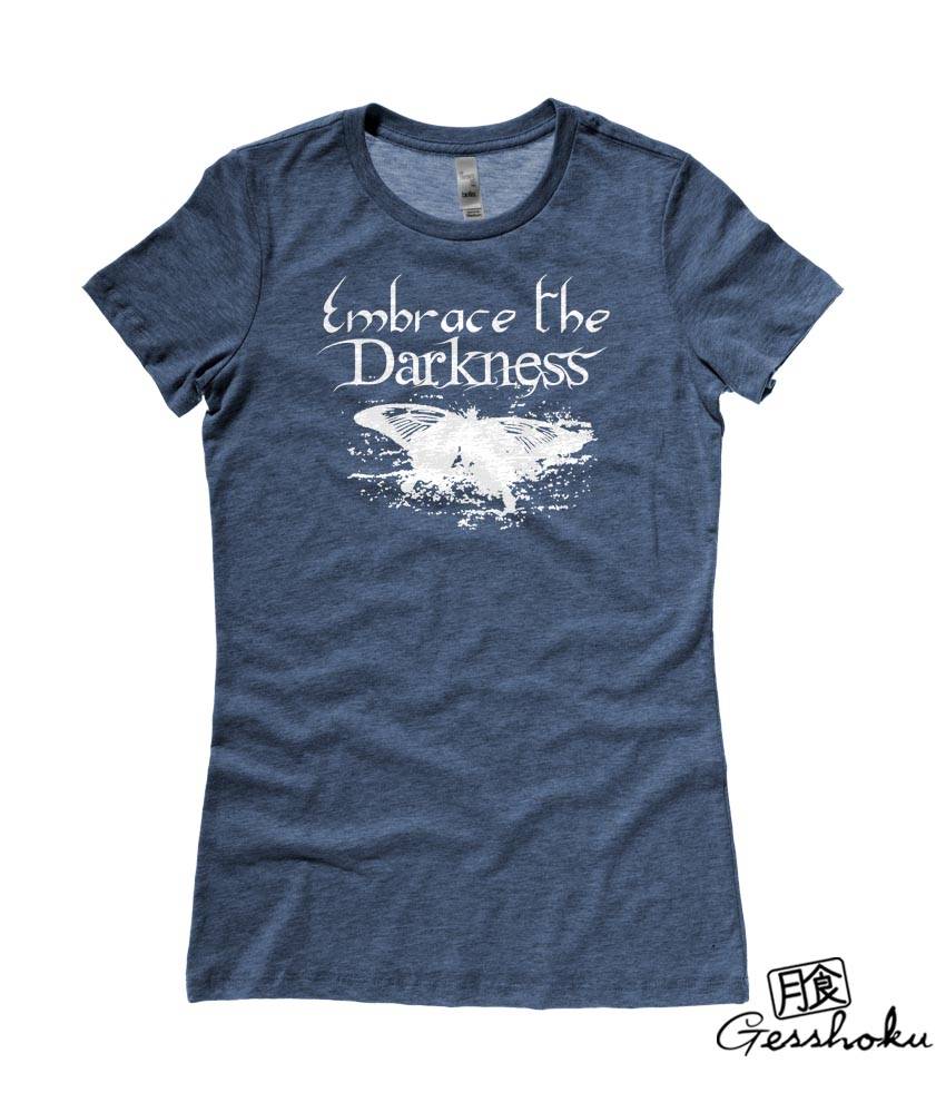 Embrace the Darkness Ladies T-shirt - Heather Navy