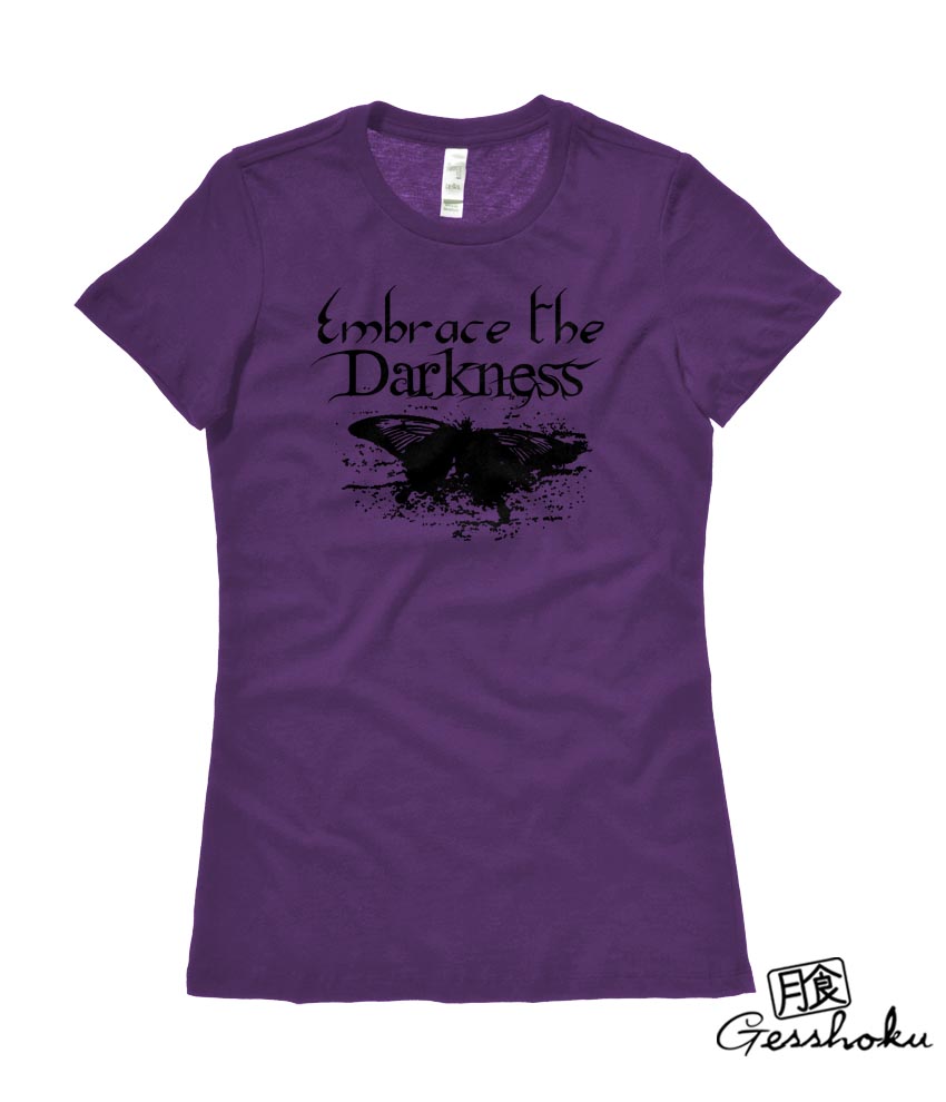 Embrace the Darkness Ladies T-shirt - Purple
