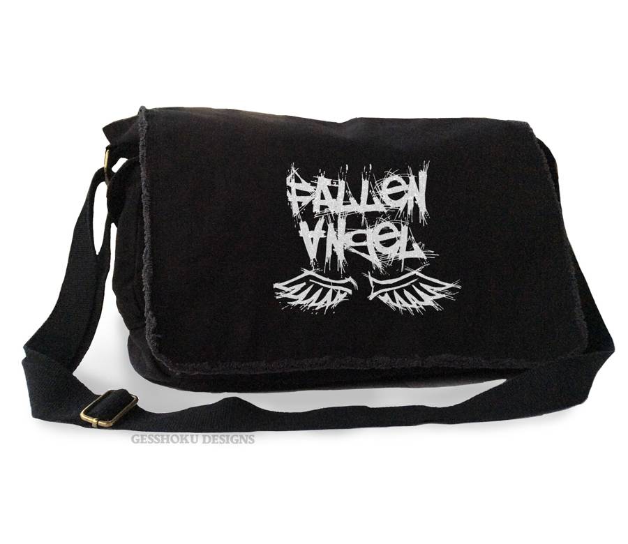 Fallen Angel Messenger Bag - Black-