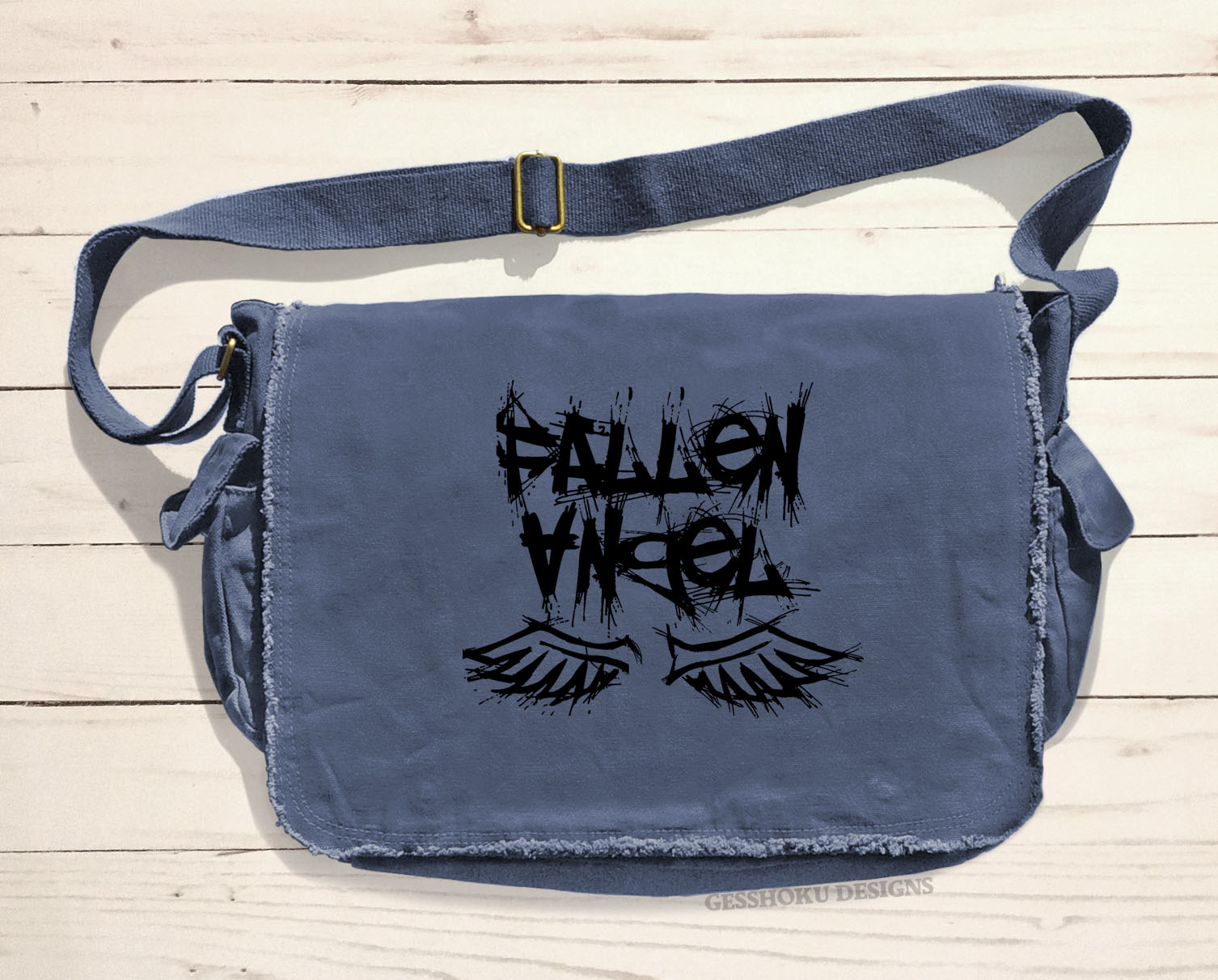 Fallen Angel Messenger Bag - Denim Blue