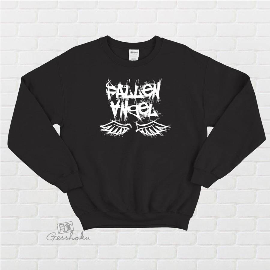 Fallen Angel Crewneck Sweatshirt - Black