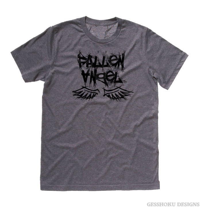 Fallen Angel Gothic T-shirt - Charcoal Grey
