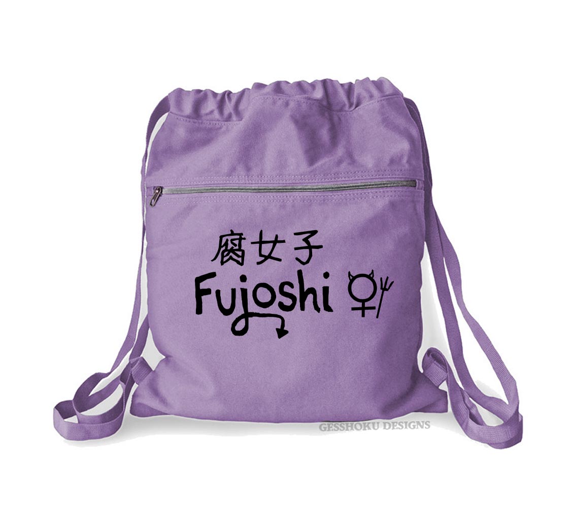 Fujoshi Cinch Backpack - Purple