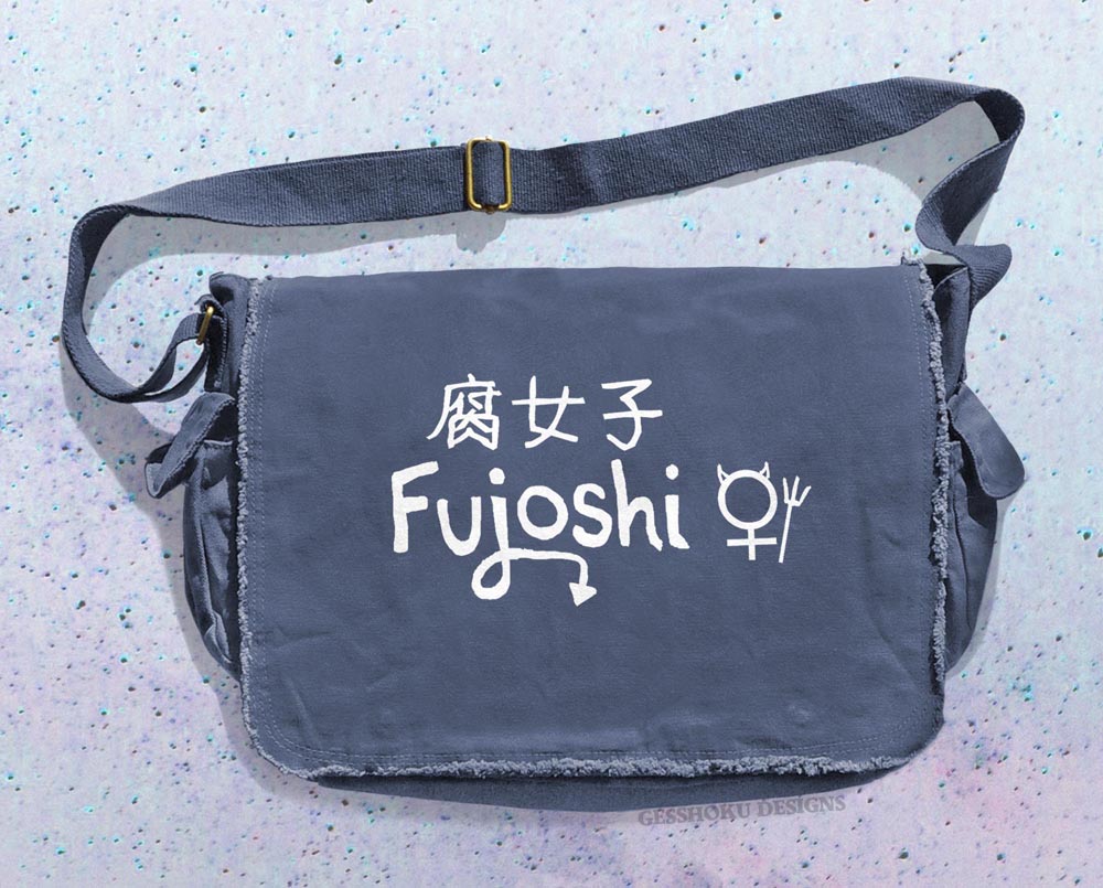 Fujoshi Messenger Bag - Denim Blue