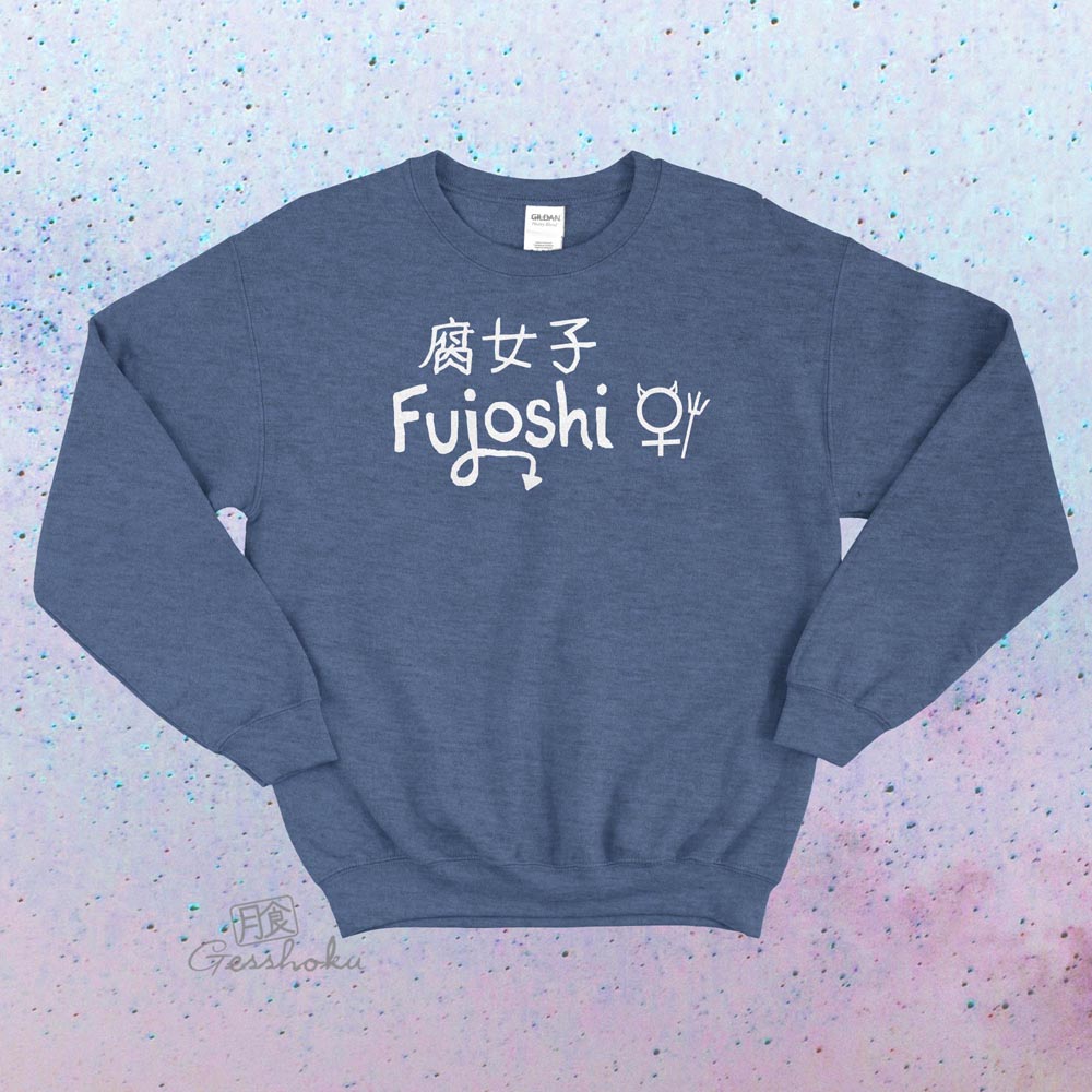 Fujoshi Crewneck Sweatshirt - Heather Blue