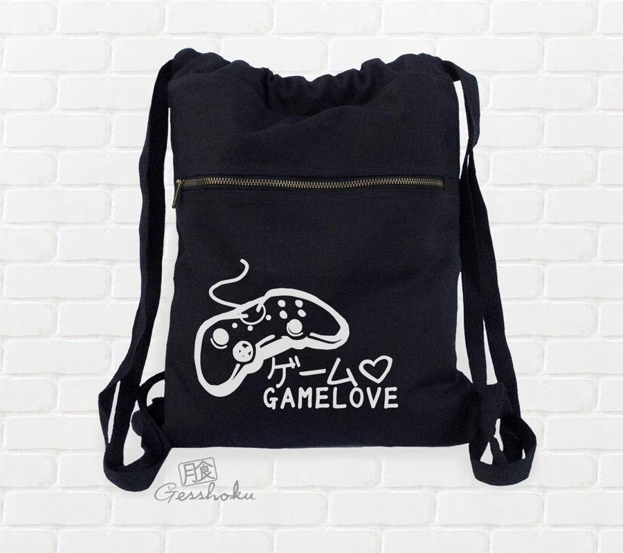 Game Love Cinch Backpack - Black