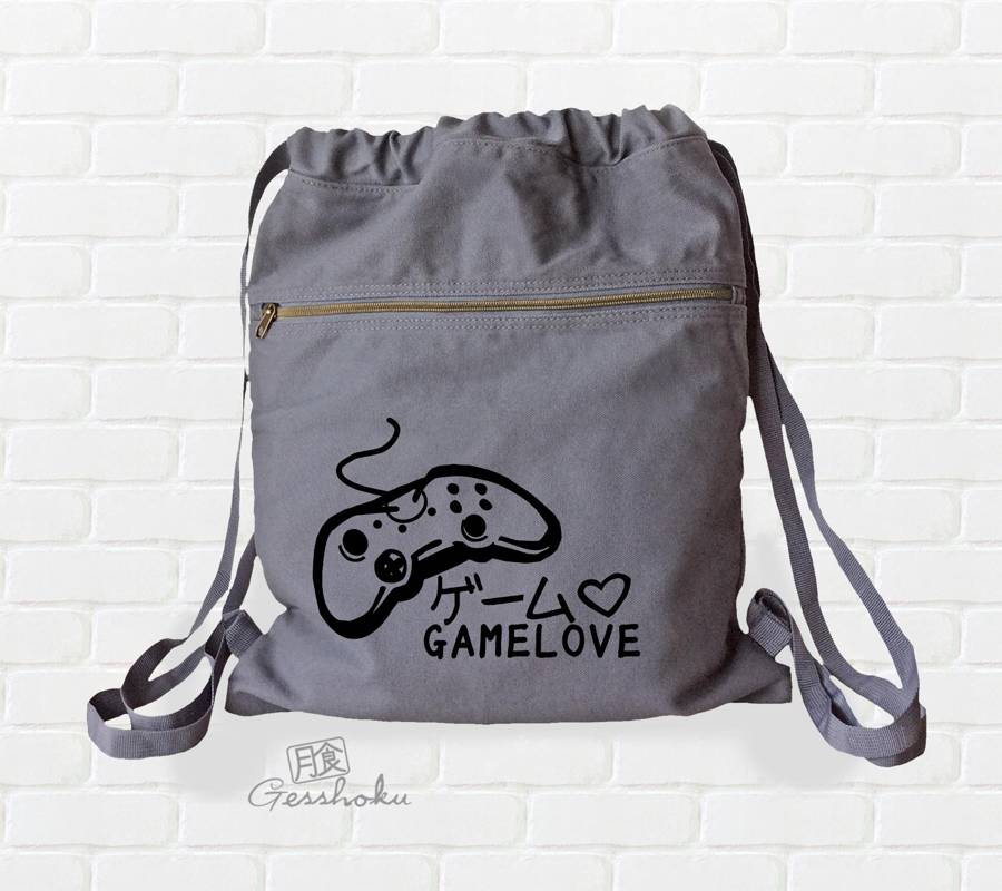 Game Love Cinch Backpack - Smoke Grey