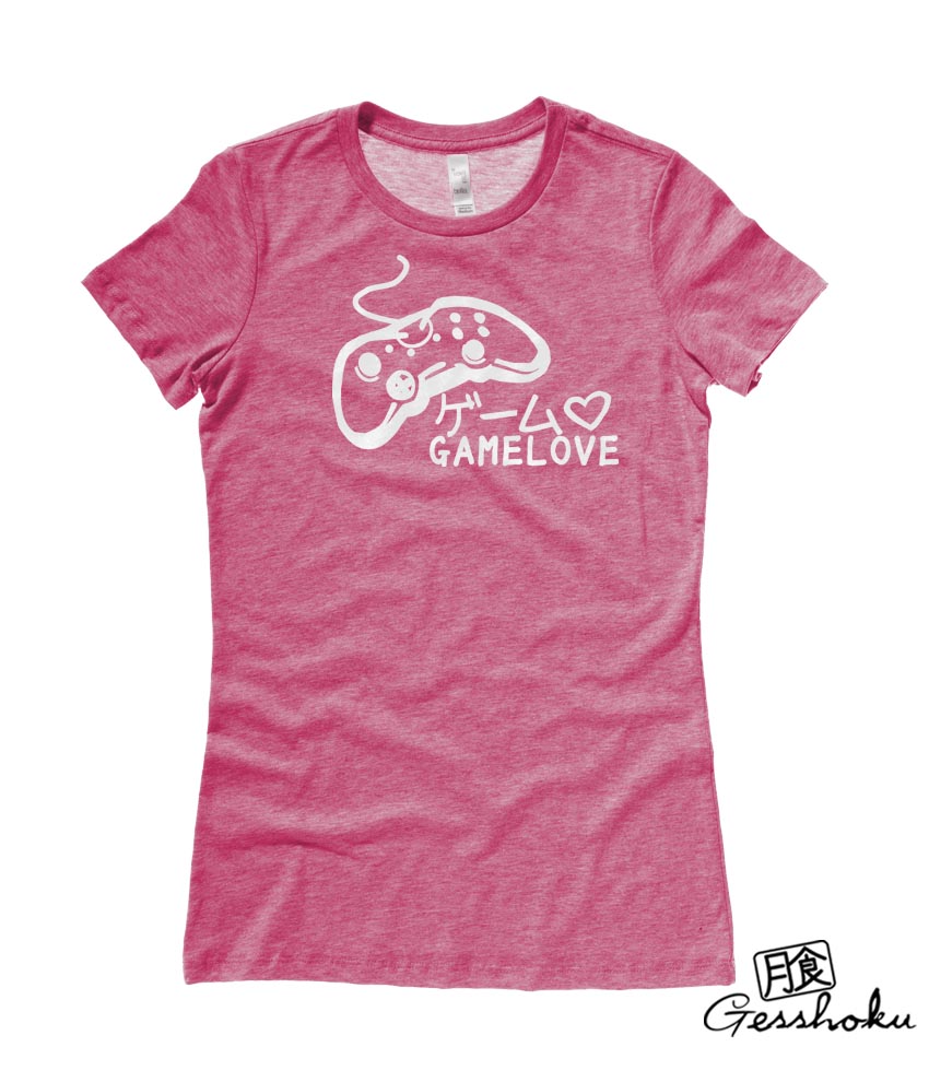 Game Love Ladies T-shirt - Heather Raspberry