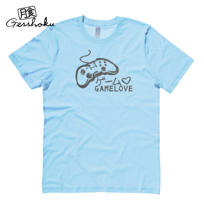 Game Love T-shirt - Light Blue
