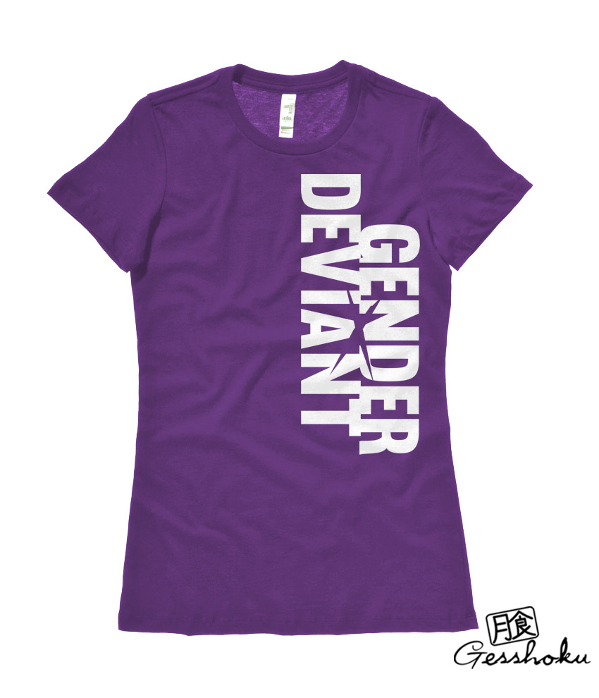 Gender Deviant Ladies Fit T-shirt - Purple