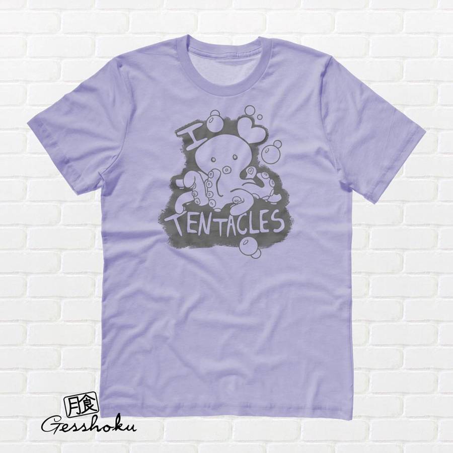 I Love Tentacles T-shirt - Violet