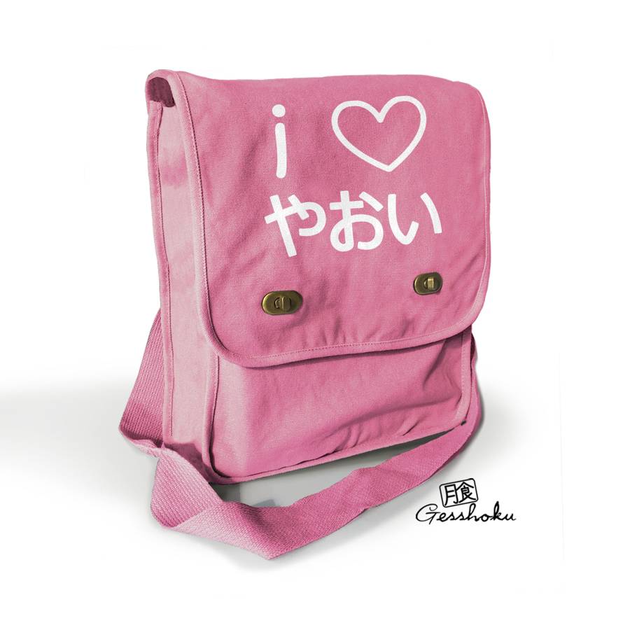 I Love Yaoi Field Bag - Pink