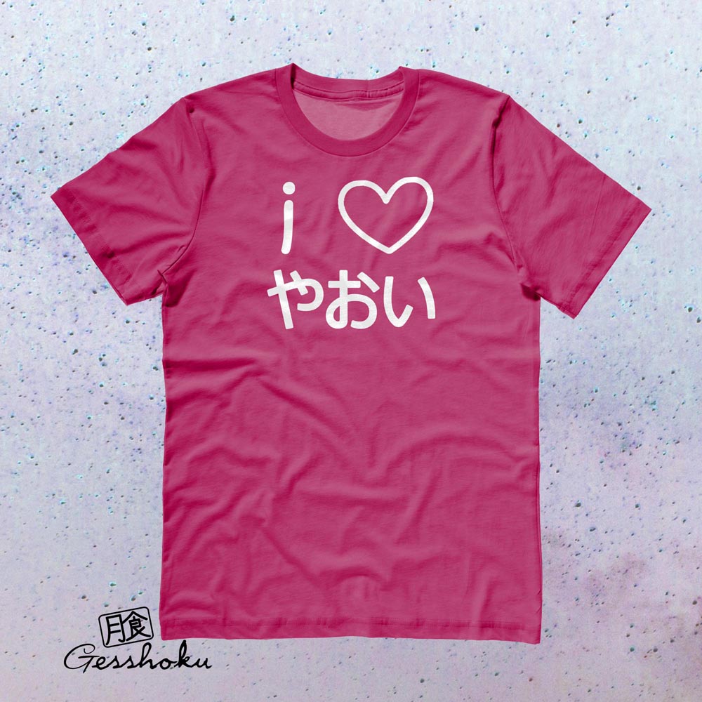 I Love Yaoi T-shirt - Hot Pink