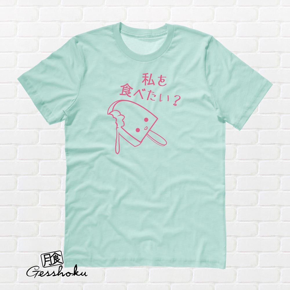 Eat Me? Kawaii Popsicle T-shirt - Mint