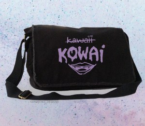 KOWAI not Kawaii Messenger Bag