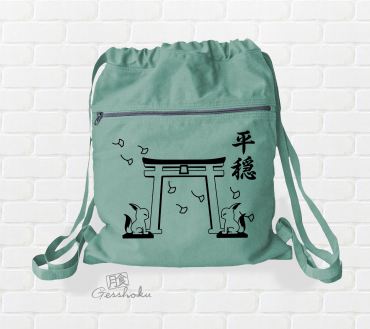 Tranquility Shrine Gate Cinch Backpack