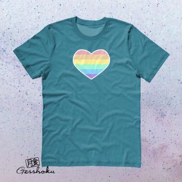 Pastel Rainbow Heart T-shirt