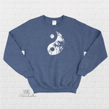 Asian Pattern Yin Yang Crewneck Sweatshirt