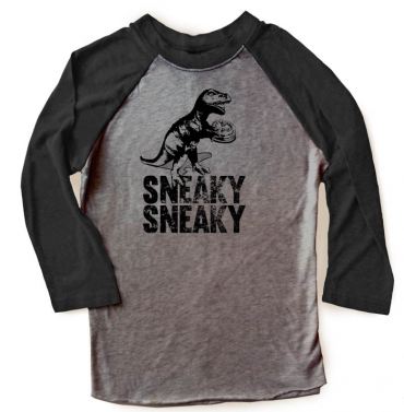 Sneaky Dino Raglan T-shirt 3/4 Sleeve