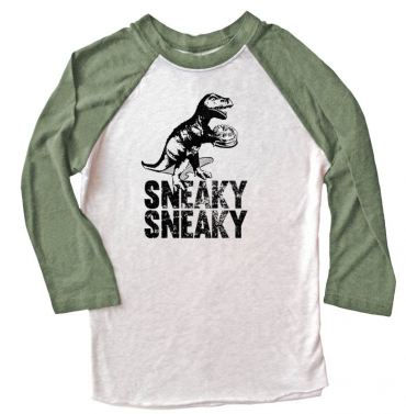 Sneaky Dino Raglan T-shirt 3/4 Sleeve