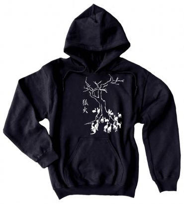 Kitsune Fire Pullover Hoodie