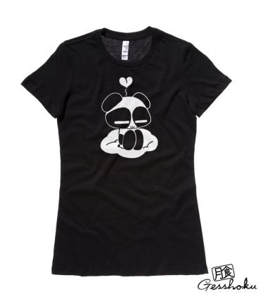 Chibi Goth Panda Ladies T-shirt