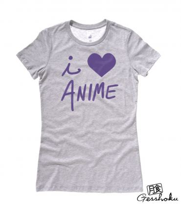 I Love Anime Ladies T-shirt
