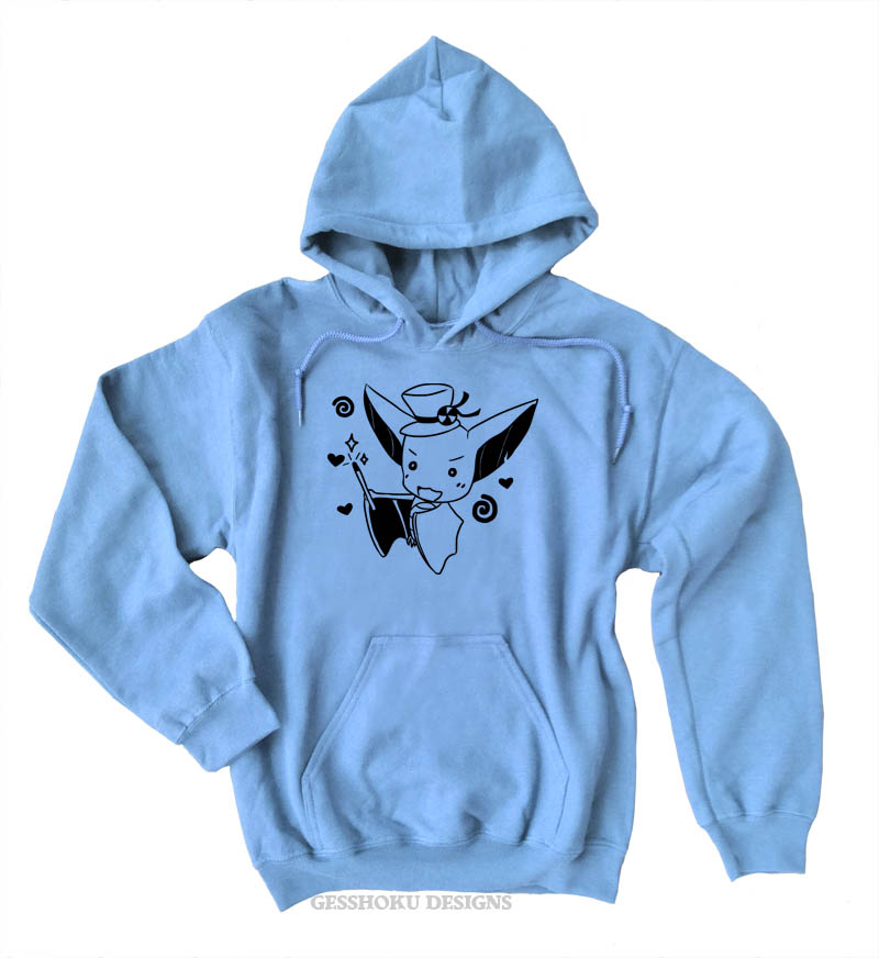 It's Showtime! Magical Bat Pullover Hoodie - Light Blue