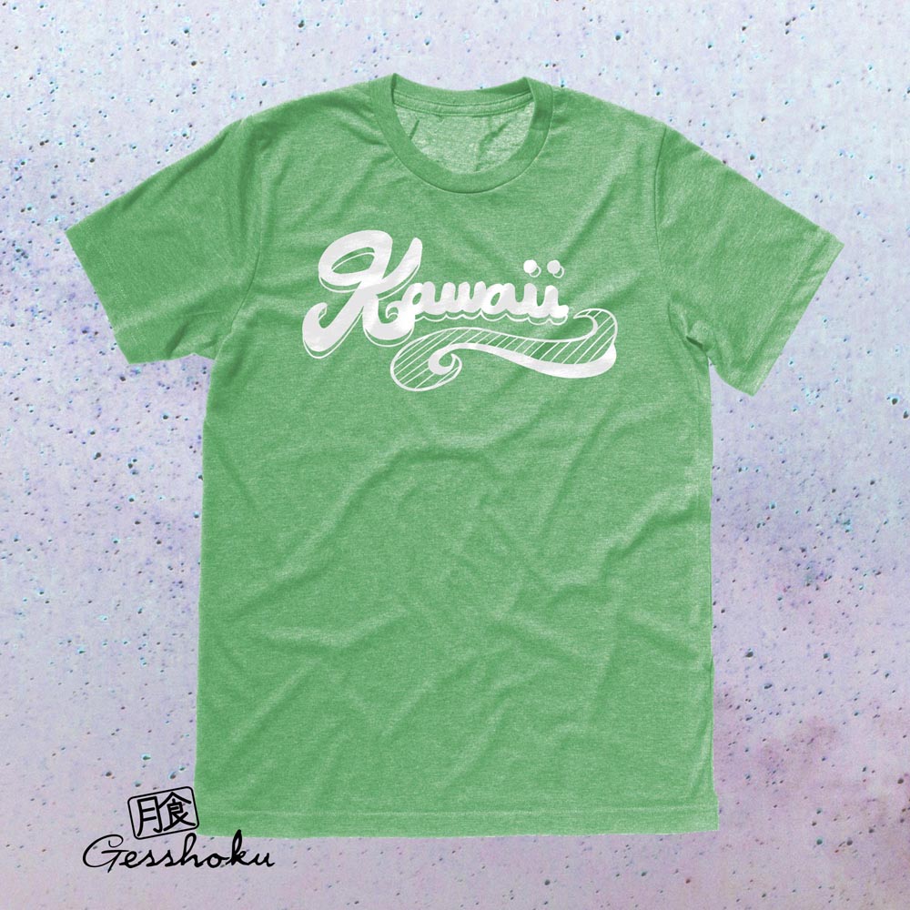 Kawaii Retro T-shirt - Heather Green