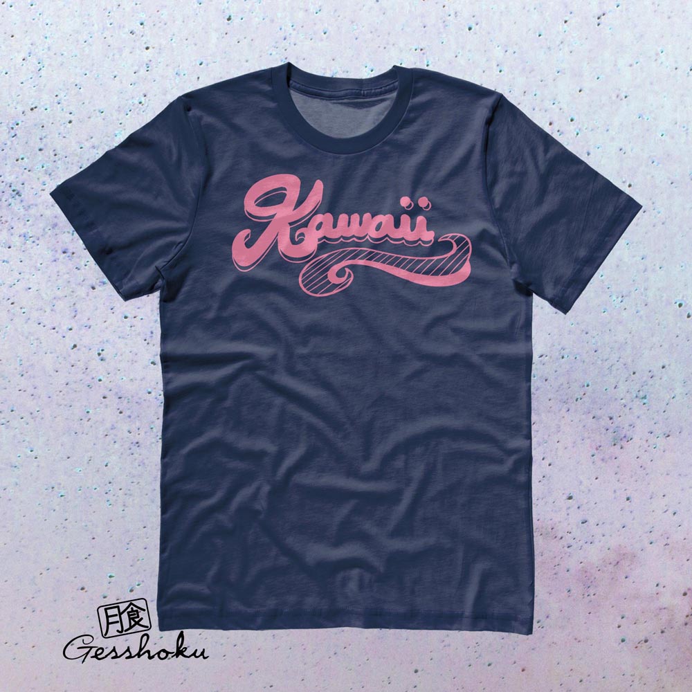 Kawaii Retro T-shirt - Navy Blue