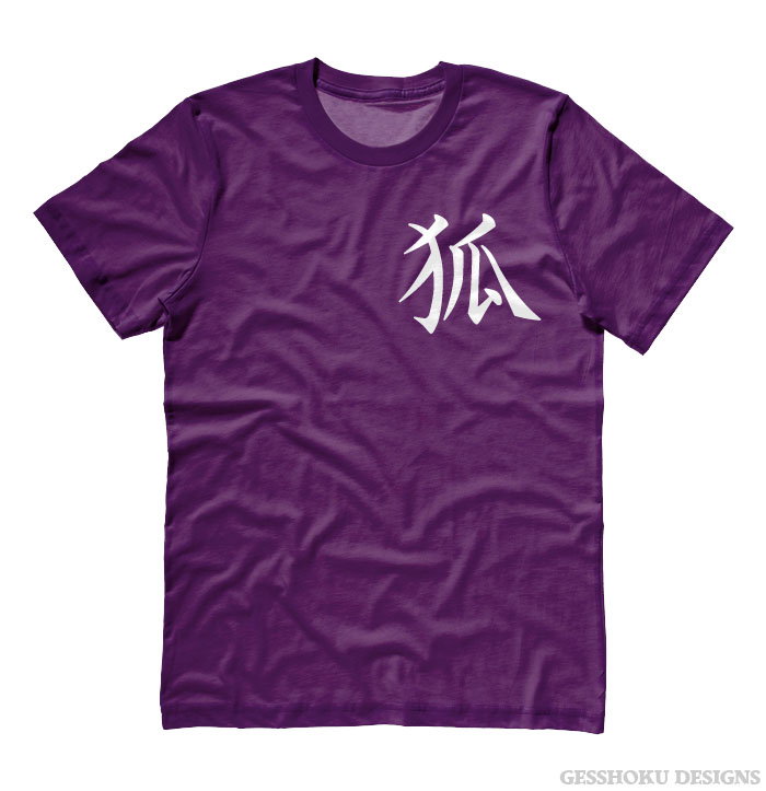Kitsune Kanji T-shirt - Purple
