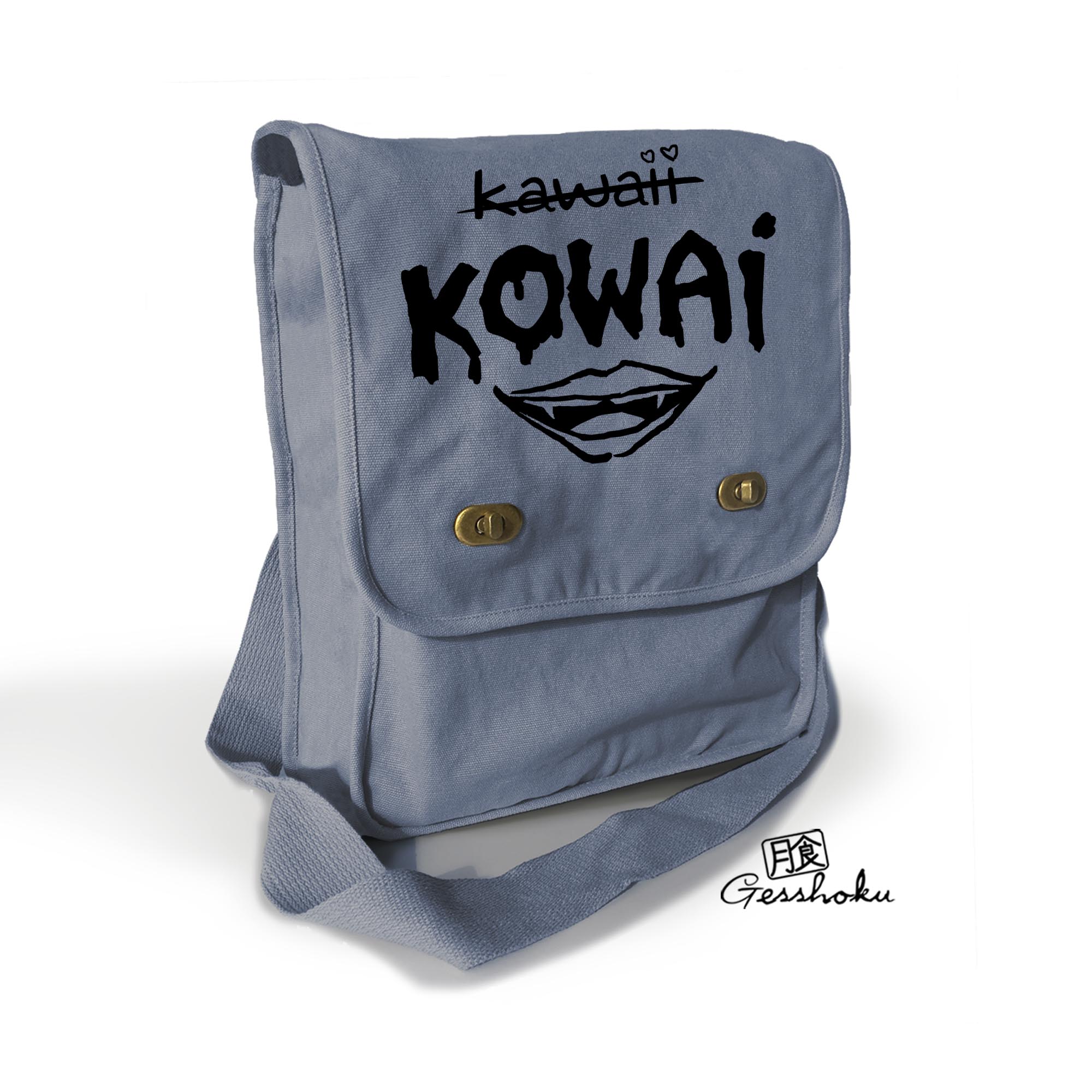 KOWAI not Kawaii Field Bag - Denim Blue