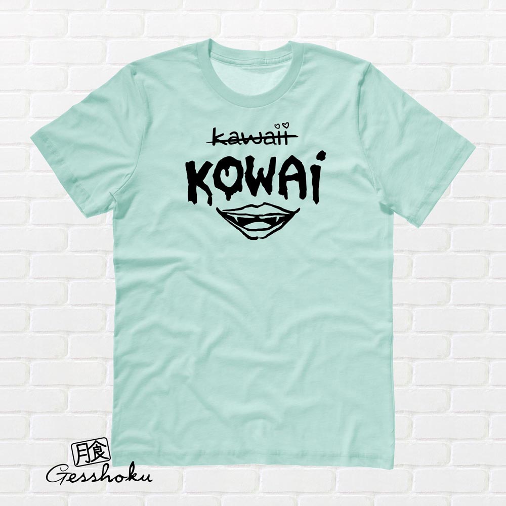 KOWAI not Kawaii T-shirt - Mint