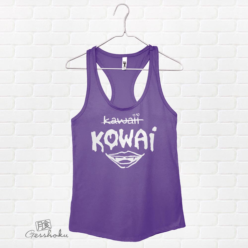 KOWAI Not Kawaii Flowy Tank Top - Purple