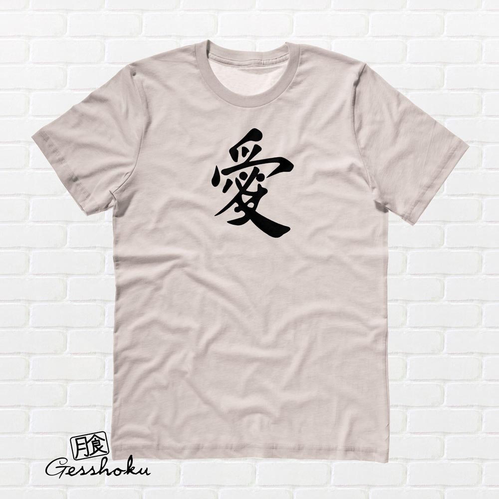Japanese Love Kanji T-shirt - Natural