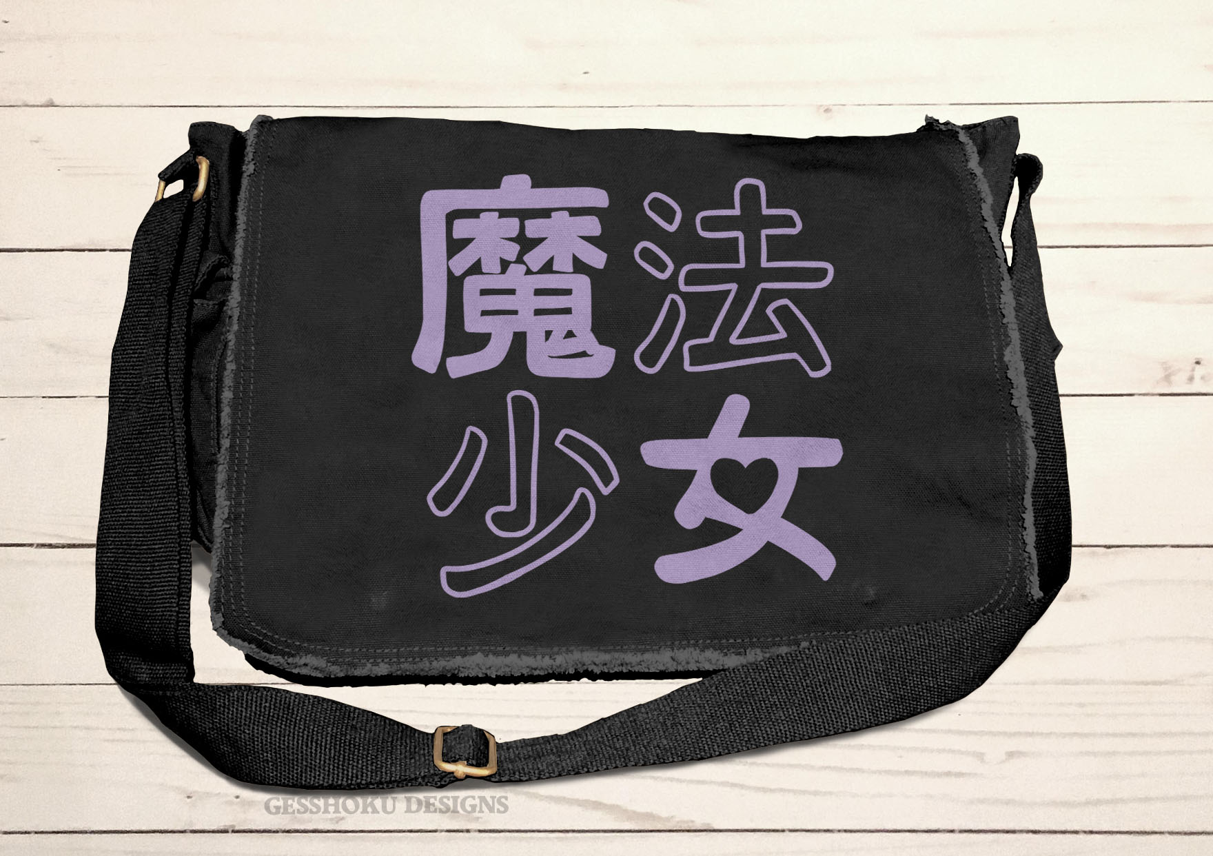 Mahou Shoujo Messenger Bag - Purple/Black