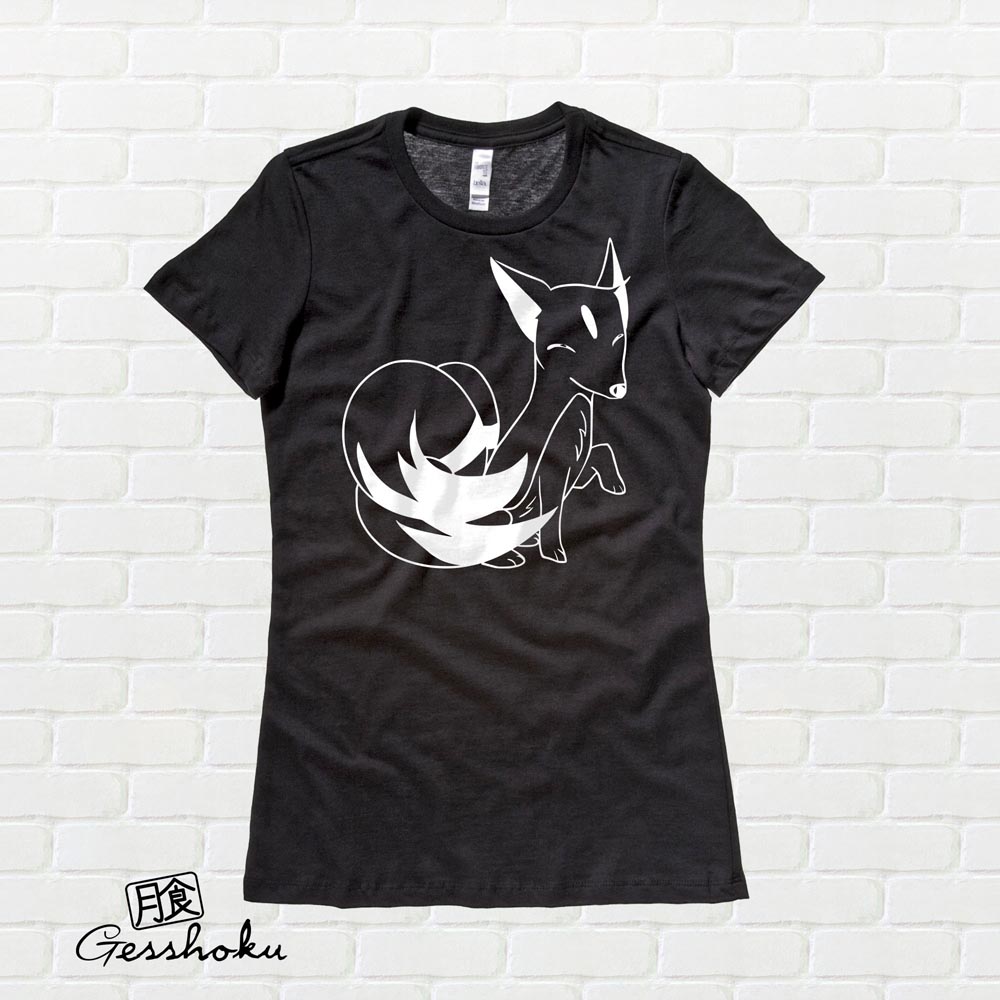 Majestic Kitsune Ladies T-shirt - Black