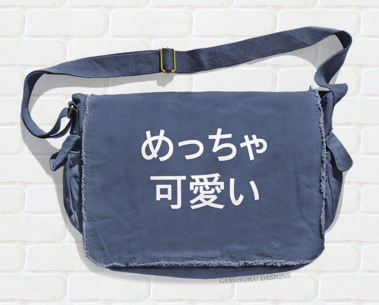 Meccha Kawaii Messenger Bag - Denim Blue