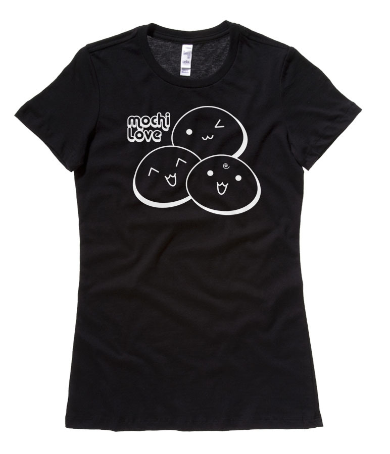 Mochi Love Ladies T-shirt - Black