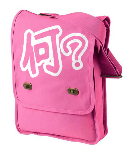 Nani? Kanji Field Bag - Pink