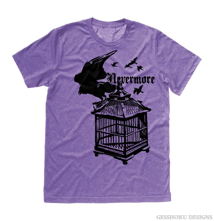 Nevermore: Raven's Cage T-shirt - Heather Purple