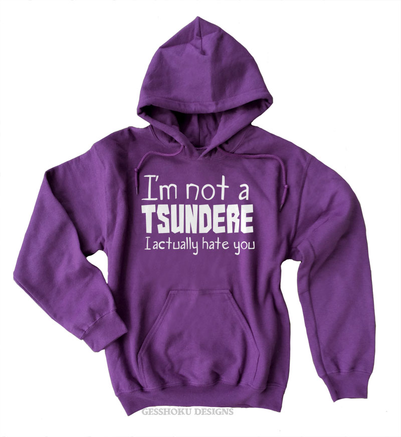 Not a Tsundere Pullover Hoodie - Purple