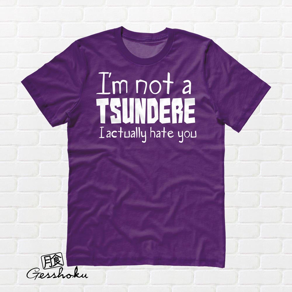 Not a Tsundere T-shirt - Purple