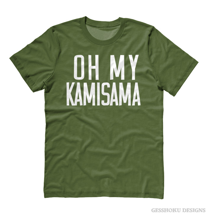 Oh My Kamisama T-shirt - Olive Green